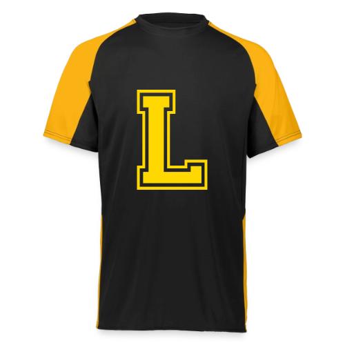 Letter L – Capital Athletic Alphabet Monogram - Augusta Sportswear Adult Cutter Jersey