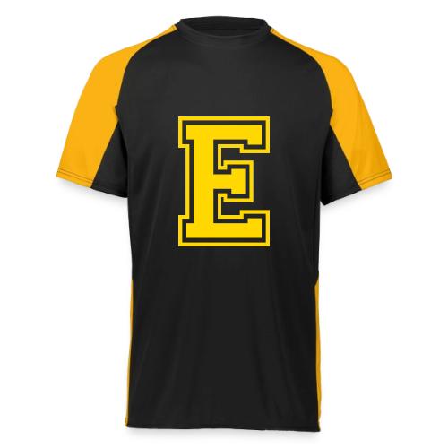 Letter E – Capital Athletic Alphabet Monogram - Augusta Sportswear Adult Cutter Jersey