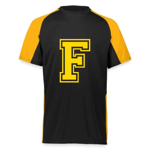 Letter F – Capital Athletic Alphabet Monogram - Augusta Sportswear Adult Cutter Jersey