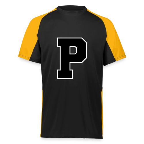 Varsity Letter P Athletic Alphabet Design - Augusta Sportswear Adult Cutter Jersey