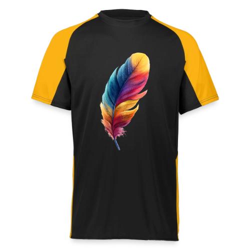 Rainbow Flight Feather - Augusta Sportswear Adult Cutter Jersey