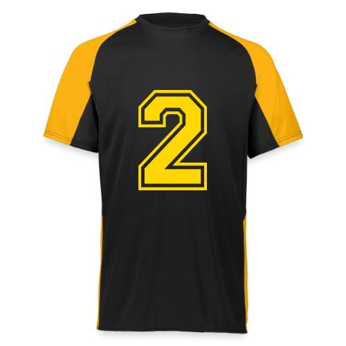Number 2 in a classic athletic collegiate font - Augusta Sportswear Adult Cutter Jersey