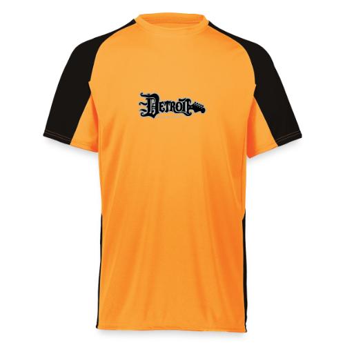 DETROIT GUITAR WTTD BLK SLR REG FONT - Augusta Sportswear Adult Cutter Jersey