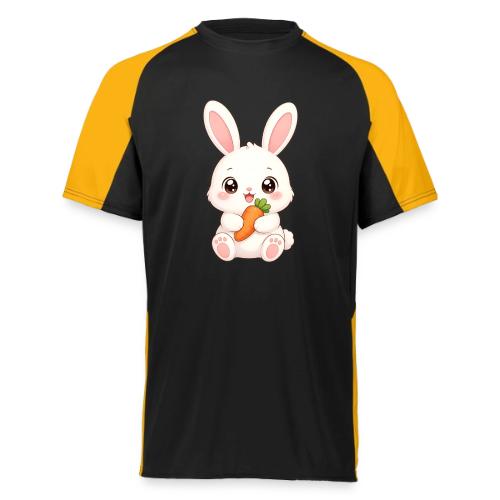 Cute Bunny Rabbit Holding Carrot – Kawaii Easter - Augusta Sportswear Adult Cutter Jersey