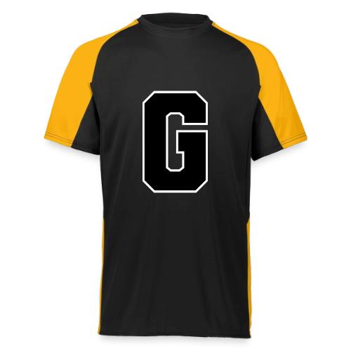 Varsity Letter G Collegiate Alphabet Art - Augusta Sportswear Adult Cutter Jersey