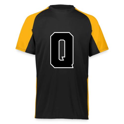 Varsity Letter Q Collegiate Font Graphic - Augusta Sportswear Adult Cutter Jersey