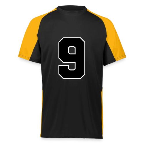 Varsity Number 9 Athletic Font - Augusta Sportswear Adult Cutter Jersey