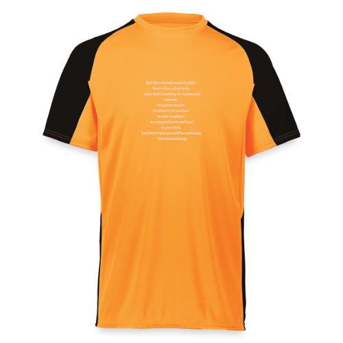 Pinkish Micah 6:8 - Augusta Sportswear Adult Cutter Jersey