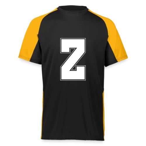 White Letter Z – Varsity Alphabet Monogram - Augusta Sportswear Adult Cutter Jersey