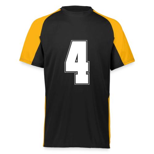 White Number 4 – Varsity Font - Augusta Sportswear Adult Cutter Jersey