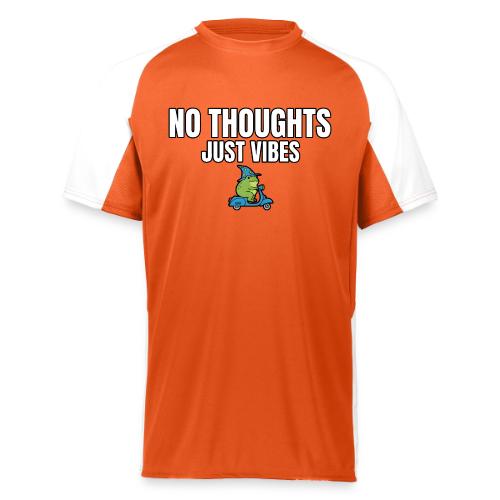 No Thoughts Just Vibes Funny Frog Shirt - Augusta Sportswear Adult Cutter Jersey