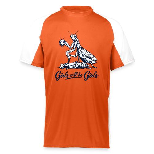 Girls Will Be Girls Praying Mantis Humor - Augusta Sportswear Adult Cutter Jersey