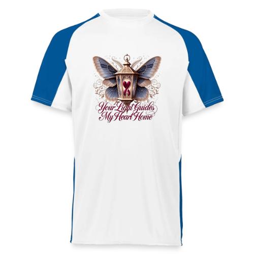 Your Light Guides My Heart HomeGifts T-Shirt - Augusta Sportswear Adult Cutter Jersey