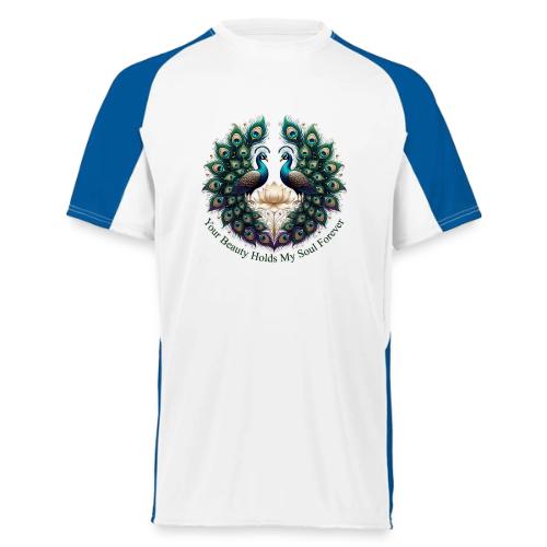 Your Beauty Holds My Soul Peacock Gifts T-Shirt - Augusta Sportswear Adult Cutter Jersey
