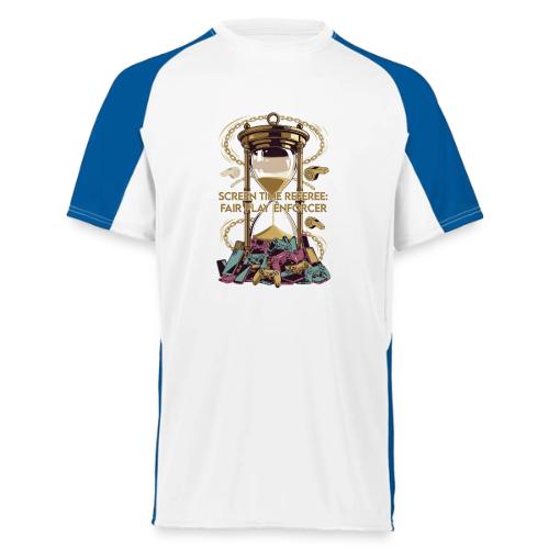 Screen Time Referee T Shirt, Fair Play Enforcer - Augusta Sportswear Adult Cutter Jersey