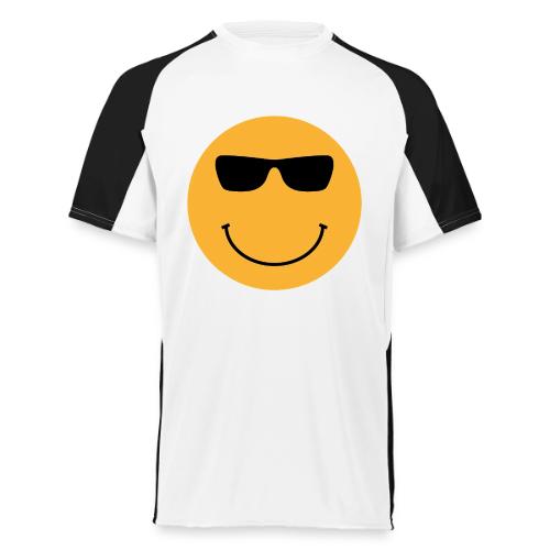 Orange Face with Sunglasses - Augusta Sportswear Adult Cutter Jersey