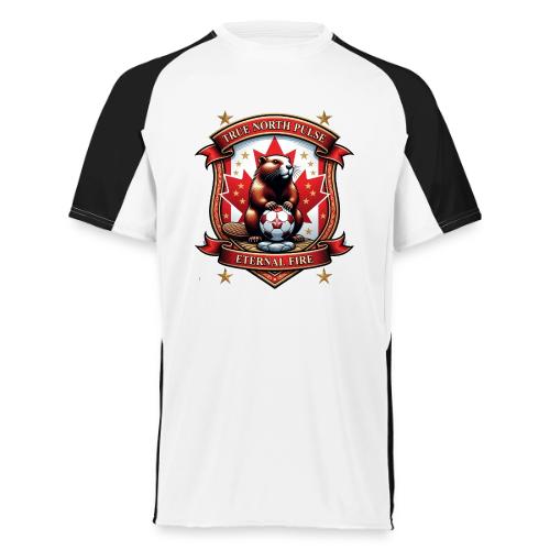 Canada Beaver Crest T-Shirt, Pride Badge Gift - Augusta Sportswear Adult Cutter Jersey