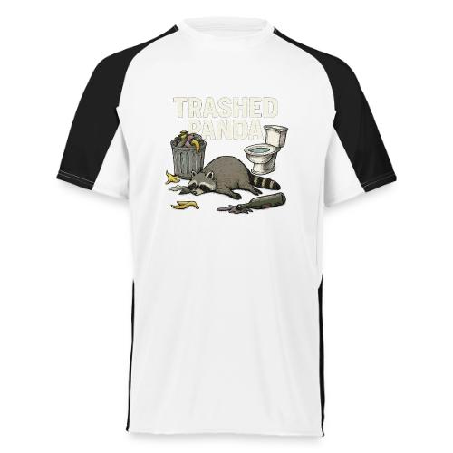 Trashed Panda – Funny Drunk Raccoon Cartoon - Augusta Sportswear Adult Cutter Jersey