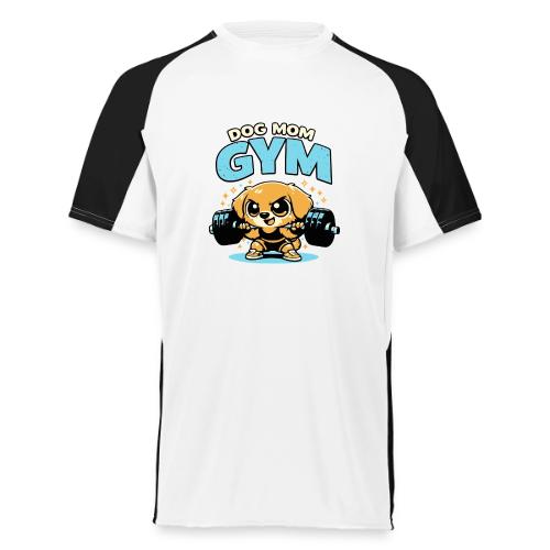 Chibi Dog Gym Workout - Augusta Sportswear Adult Cutter Jersey