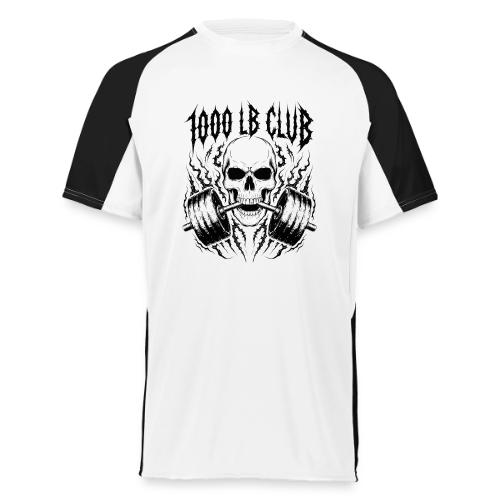 1000 LB Club Skull Barbell Powerlif - Augusta Sportswear Adult Cutter Jersey