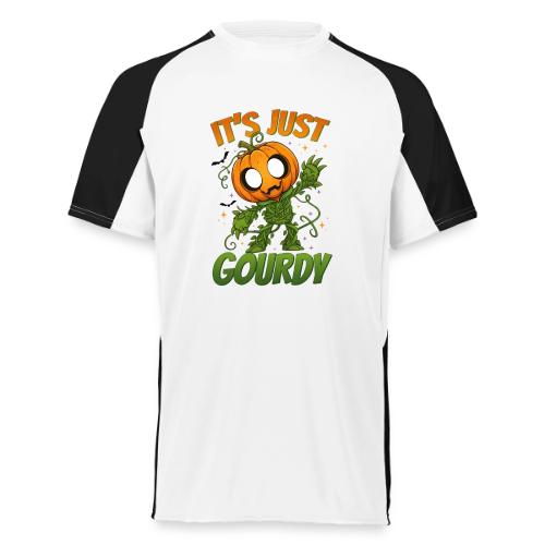 Cute Pumpkin Monster “It’s Just Gourdy” Funny - Augusta Sportswear Adult Cutter Jersey
