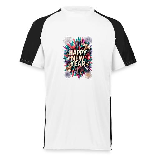 New Year's Party Horn T-Shirt - Augusta Sportswear Adult Cutter Jersey