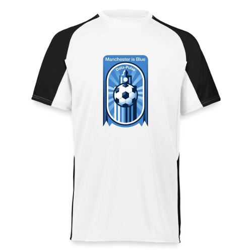Manchester is Blue Soccer City T Shirt, Apparel - Augusta Sportswear Adult Cutter Jersey