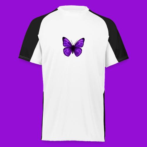 Neon Purple Butterfly - Augusta Sportswear Adult Cutter Jersey