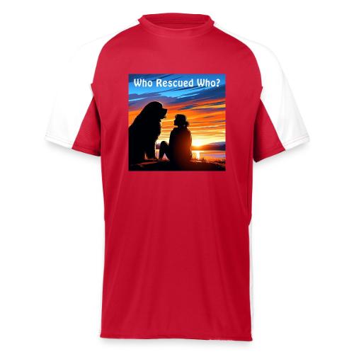 Who Rescued Who - Summer Edition - Augusta Sportswear Adult Cutter Jersey