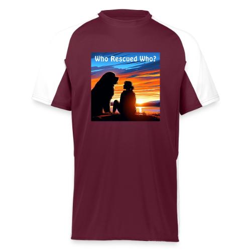 Who Rescued Who - Summer Edition - Augusta Sportswear Adult Cutter Jersey