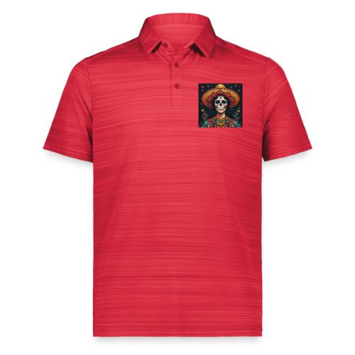 Charra Skull Art | Traditional Mexican Design - Augusta Sportswear Men's Pursuit Polo