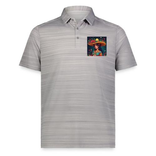 Mexican Design, Regional Mexican Charro Woman - Augusta Sportswear Men's Pursuit Polo