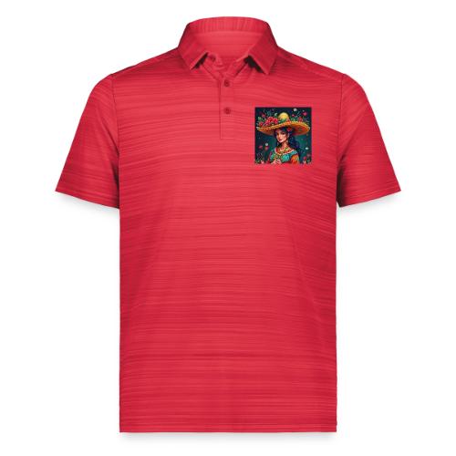 Mexican Design, Regional Mexican Charro Woman - Augusta Sportswear Men's Pursuit Polo
