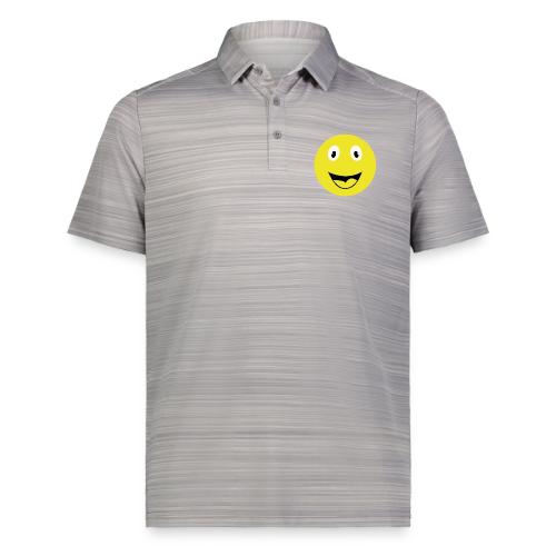Yellow Happy Face Print - Augusta Sportswear Men's Pursuit Polo