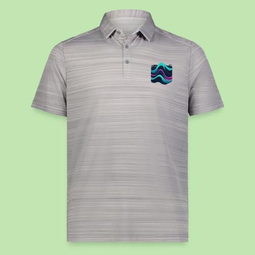 Abstract Wavy Ocean Pattern - Augusta Sportswear Men's Pursuit Polo