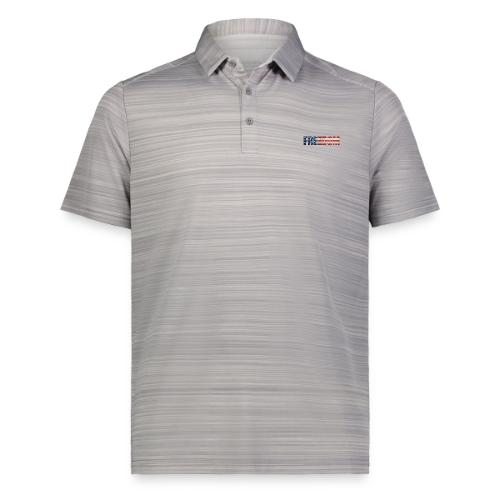 Freedom American Flag Distressed Patriotic Shirt - Augusta Sportswear Men's Pursuit Polo