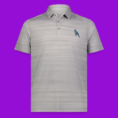 Silver Blue Jay on Perch - Augusta Sportswear Men's Pursuit Polo