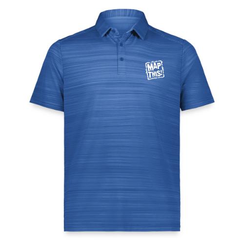 MapThis! White Stamp Logo - Augusta Sportswear Men's Pursuit Polo
