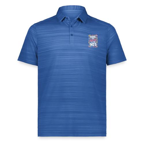Retro 90s Take Me Back Graphic Art - Augusta Sportswear Men's Pursuit Polo