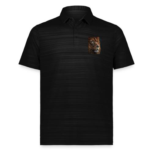 Lion Portrait Majestic Wildlife Design - Augusta Sportswear Men's Pursuit Polo