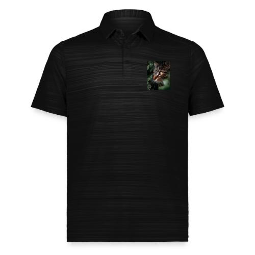 Tabby Cat Jungle Eyes Design - Augusta Sportswear Men's Pursuit Polo
