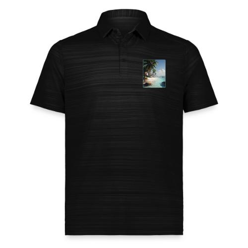 Tropical Beach Paradise Palm Design - Augusta Sportswear Men's Pursuit Polo