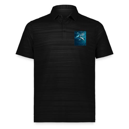 Dolphin Sunlit Ocean Serenity Design - Augusta Sportswear Men's Pursuit Polo