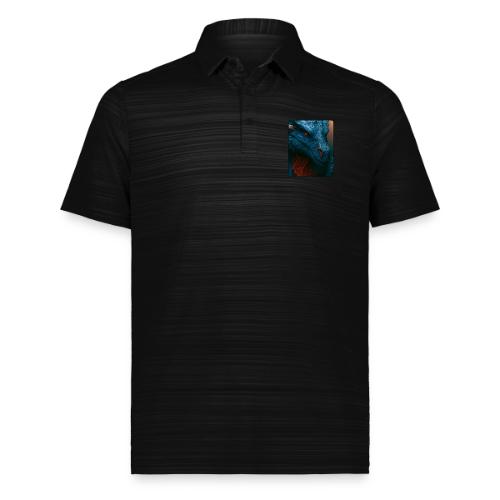 Turquoise Dragon Fire Eye Design - Augusta Sportswear Men's Pursuit Polo