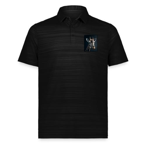 Majestic Giraffe Artistic Portrait Design - Augusta Sportswear Men's Pursuit Polo
