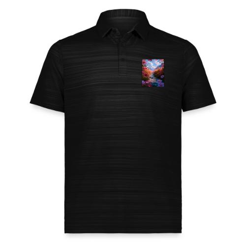 Dreamy Cosmos Valley Landscape Art - Augusta Sportswear Men's Pursuit Polo