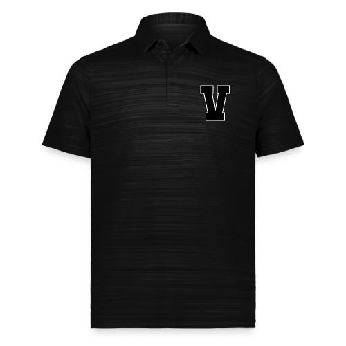 Varsity Letter V Athletic Alphabet Graphic - Augusta Sportswear Men's Pursuit Polo