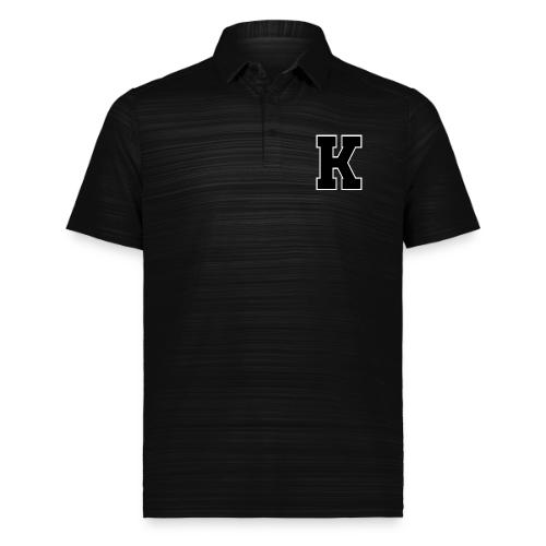 Varsity Letter K Collegiate Font Design - Augusta Sportswear Men's Pursuit Polo