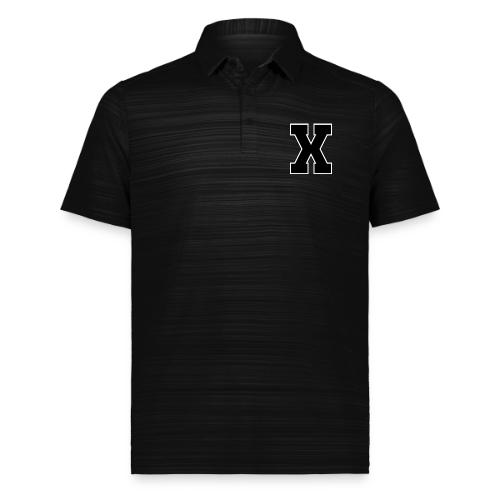 Varsity Letter X Athletic Monogram - Augusta Sportswear Men's Pursuit Polo