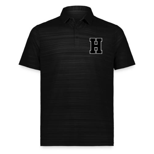 Varsity Letter H Athletic Font Design - Augusta Sportswear Men's Pursuit Polo
